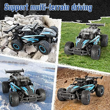 UNO1RC RC Cars 20 Km/h Remote Control Car 50+min with Chassis Lights 2 Batteries, 13 Inch All Terrains RC Monster Trucks Off Road Vehicle for Boys Girls Kids