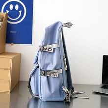 School Bag Female Primary School Students Travel Backpack Men Junior High School High School Students Korean Ins Tide Brand Large Capacity Casual Backpack Five-piece Set