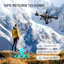 UNO1RC GPS Drone with 1080P HD Camera for Adults and Kids, 5G Transmission FPV Drone, RC Quadcopter with 2 Batteries, Carrying Bag, Auto Return, Follow Me, Altitude Hold, Easy for Beginners