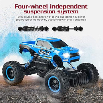 UNO1RC E RC Cars 1/12 Scale Remote Control Car, Dual Motors Monster Trucks for Boys 2.4Ghz Off Road RC Truck, Boy Toys Gifts for Boys Age 6-8 8-10