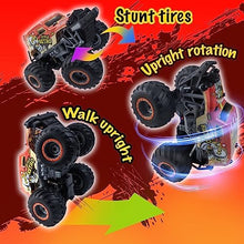 UNO1RC 1:14 All Terrain Off-Road 2.4Ghz Remote Control Monster Trucks for Boys with LED Lights, Upright 360° Swivel and Special Steering Design, RC Car Toys for Kids Ages 6+ (Orange)