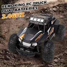 UNO1RC RC Car, 1/14 Scale 2WD High Performance Off Road Car, 2.4Ghz Radio Control Anti-Interference Electronic Truck with 2 Rechargeable Batteries, Great Gifts for Kids and Adults