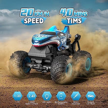 UNO1RC Remote Control Car Toys for Kids Boys, RC Monster Truck with 360°Rotation Upright, Light & Music, Indoor Outdoor All Terrain Rechargeable Electric RC Car Toys Gifts for 3 4 5 6 7 8-12 Year Old