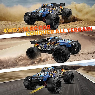 UNO1RC High Speed RC Cars 40KPH for Adult, 9500E 1:16 Scale Remote Control Monster Truck, Racing Hobby RC Car for Adults, 4x4 All Terrain Off-Road RC Truck for Boys