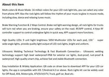 Rock Lights For Trucks, 4/6/8/10 Pods RGB LED Rock Lights With APP/Remote Control & Music Mode,  For Pickup Off Road Jeep RZR SUV ATV UTV Car