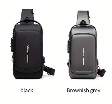 Secure Your Belongings with this Stylish Men's Multisport Anti-Theft Shoulder Messenger Bag