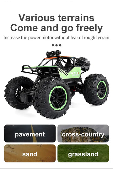 Children's Remote Control Car Climbing Car Electric Remote Control Car Toy, Alloy Remote Control Off-road Vehicle