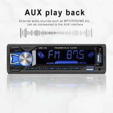 Single 1 Din BT Car MP3 Player 12V In-Dash Remote Control Digital Car Radio Stereo With FM/USB/SD/AUX-IN Colorful Lights