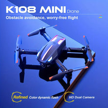 NEW Folding RC Drone  Professional HD Aerial Photography  Camera  Obstacle Avoidance Colorful Body Dynamic Lighting Folding Fixed Height  Drone Helicopter RC  Toys Perfect Gift For Kids And Adults