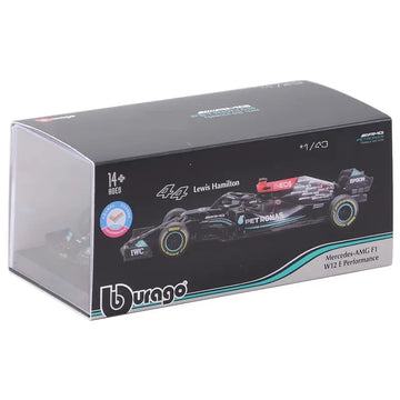 Burago 1:43 2021 F1-W12 44# Lewis Hamilton 77# Valtteri Bottas Formula One Simulation Alloy Super Toy Car Model