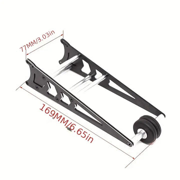 Adjustable Wheelie Bar Kit Aluminum Tail Wheel Head Up Wheel RC Wheelie Bar Kit Assembly Upgrade Parts For 1/10 Traxxas Slash 2WD Rustler Bandit