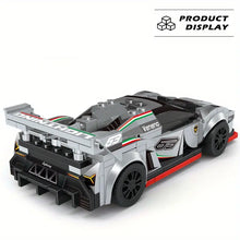 Super Racing Sport Car Mini Model, Car Building Blocks, Red Car City Creative Bricks Toy, Technical Education Toys For Children Gifts