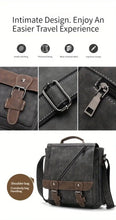 【WEIXIER】 Adjustable Men's Single Satchel Bag, Large Capacity Waterproof Leather Bag