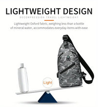 Stay Protected & Charged On-the-Go: Waterproof Crossbody Chest Bag With USB Charging & Earphone Hole