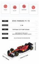 XTD Bburago 1:43 Ferrari #16 Leclerc 2022 F1 Scuderia Ferrari F1-75 #55 Saint Alloy Luxury Vehicle Diecast Cars Model Toy Collection Gift (2022 F1-75 #16)