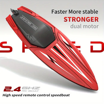 2.4G 4CH RC Remote Control Boat, Water Toy, Dual Motor, High Speed, Waterproof And Large Capacity Battery, Children's Outdoor Toys Can Compete With Multiple People, Children's Gifts