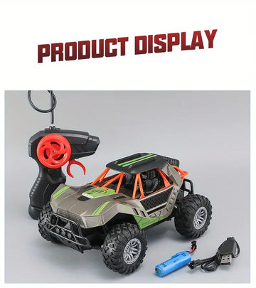 Remote Control Car Toy Charging Wireless Remote Control Off-road Vehicle High-speed Drift Plug Car Four-wheel Drive Car Model