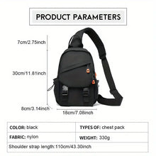 Men's Simple Casual Chest Bag Street Trendy Multi-purpose Shoulder Bag Travel Crossbody Bag