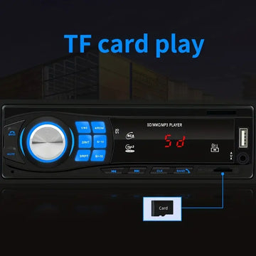 Single 1DIN In-Dash Car Radio Stereo Remote Control Digital BT Audio Music Stereo 12V Car Radio Mp3 Player USB/SD/AUX-IN