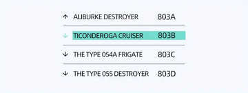 Remote Control Warship Set: Arleigh Burke Class Destroyer, Ticonderoga Class Cruiser, 054A Frigates & 055 Destroyer