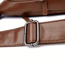 Men's Fashion Simple PU Leather Crossbody Bag, Multifunctional Travel Chest Bag