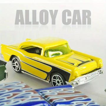 1:64 City Alloy Sports Car Vintage Bridge Mini Racing Collection Slide Vehicle Toy Diecast Model Boy Kids Toys Car Birthday Gift