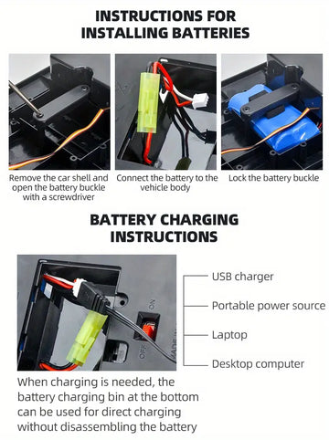 Super Large 1:8 Remote Control High-speed Car, Large Tire 30Km/h 380 High-speed Motor, 30 Minutes Driving Time, 1968.5 Inch/50 Meters Remote Control Distance, 7.4V1500mAh Rechargeable Lithium Battery