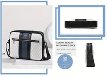 Fashionable Man Shoulder Bag Casual Messenger Bag Soft Silicone Leather Camera Large-capacity Fashionable Man 10inch Tablet Computer Ipad Bag