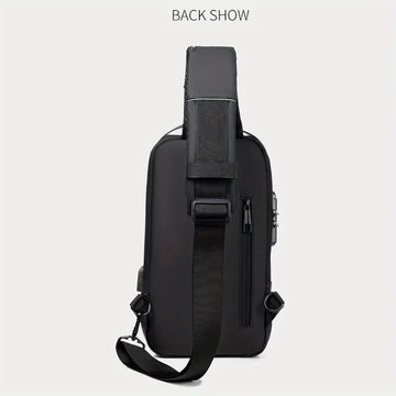 Secure Your Belongings with this Stylish Men's Multisport Anti-Theft Shoulder Messenger Bag