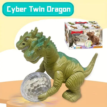 New Jurassic Toys For Boys And Girls, Electric Dinosaur With Light Tyrannosaurus Rex, Children's Music Triceratops Wrist Dragon Toy Crawling Car
