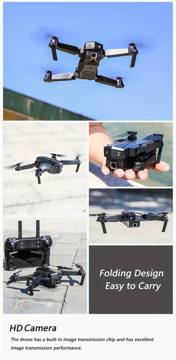 Aerial Photography Drone With 5G Image Transmission, Intelligent Return, Trajectory Flight, Headless Mode, Gesture Photography, One Key Take-off/Landing, Includes Carrying Bag