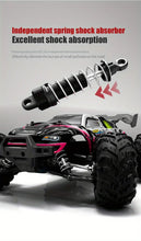 Q117 Full Size Brushless Motor High Speed Vehicle RC 4WD All Terrain 1:16 Off Road Car Racing Model Professional Racing Metal Front And Rear Arms Code Metal Intermediate Transmission Shaft 70KM/H