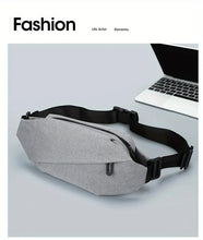 Men's Waterproof Chest Bag Oxford Fabric Diagonal Zipper Backpack For Outdoor Riding