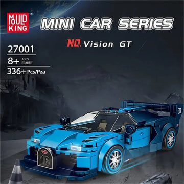 Mould King Technical Idea Racing Car Building Blocks, City Sports Car Model With Display Case DIY Bricks Toys Gift For Boys