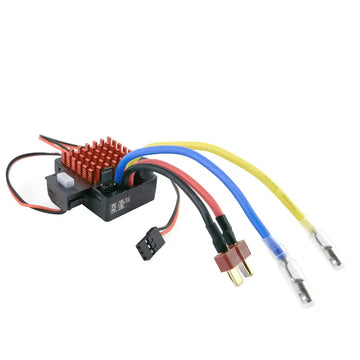 1pc Original 6860 60A Brushed Electronic Speed Controller ESC For 1:10 RC Car Waterproof Remote Control Toy Car Suitable For 370 380 390 540 550 Carbon Brush Motor