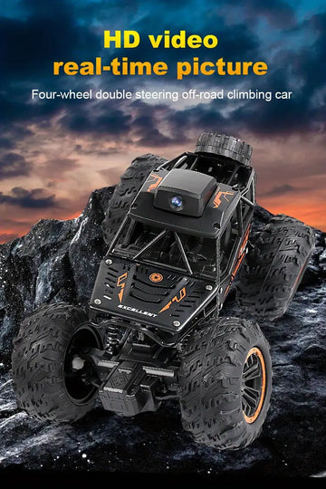 Remote Control Car With Camera WiFi HD Camera, 2.4Ghz 1/18 Scale Off-Road Remote Control Truck Monster Trucks For Boys 8-12 Birthday Gift For Kids