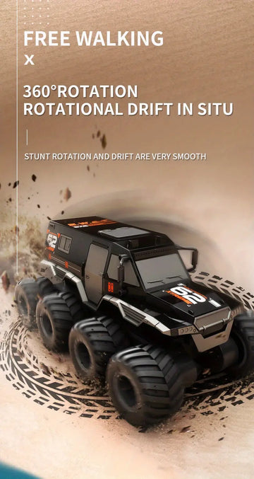 2.4G Children's Car, Water And Land Amphibious Eight-wheel Drive, Off-road Climbing Remote Control Car, Stunt Cars, Multiplayer And Waterproof Design, 3-9 Years Old, Remote Control  Car For Children