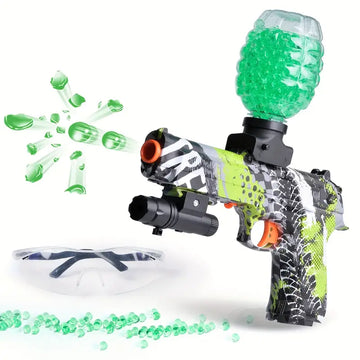 Electric Gel Ball Blaster, Rechargeable Splatter Ball Blaster With 10000 Water Beads, Automatic Gel Ball Blaster For Outdoor Activities - Shooting Team Game