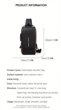 Secure Your Belongings with this Stylish Men's Multisport Anti-Theft Shoulder Messenger Bag