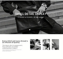 Premium Genuine Leather Men's Briefcase - American Retro Business Casual Bag for the Modern Man