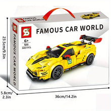 322pcs+ Assembled Building Blocks Toy City Car Model Racing Series Children's Creative Sports Car Adult Home Toys Collection Assembling Building Blocks Decoration Boys' Holiday Gift