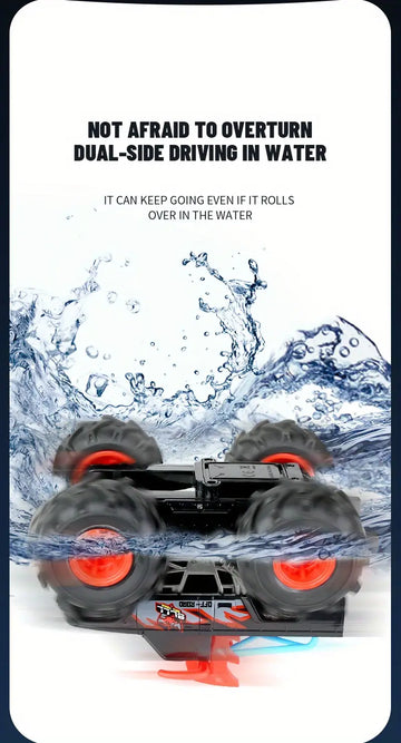 Q135(GB1020) Four-wheel Drive Marine And Land Dual-purpose Remote Control Climbing Car