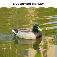 Realistic Green Head Duck Model Toy Boat, Battery With Rechargeable Battery Dual Version Sealed Waterproof Remote Control Boat For Kids Outdoor Pond Simulation Remote Control Boat