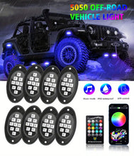 Rock Lights For Trucks, 4/6/8/10 Pods RGB LED Rock Lights With APP/Remote Control & Music Mode,  For Pickup Off Road Jeep RZR SUV ATV UTV Car