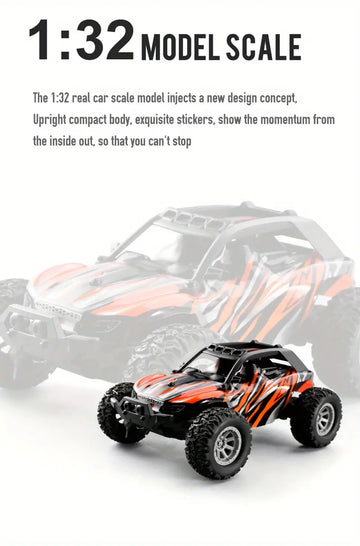 RC Car Toy High Speed Car, Built-in Double LED Light, Car Shell Luminescence, Battery Replaceable Boy Gift