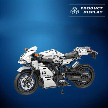 Technical 1:6 Seris Motorcycle Building Blocks, The Off-Road Motorbike Model Bricks High-Tech MOTOR, Modular High Reduction Classic Collection Educational Toys For Boys Gifts