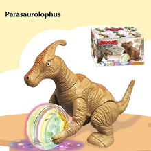 New Jurassic Toys For Boys And Girls, Electric Dinosaur With Light Tyrannosaurus Rex, Children's Music Triceratops Wrist Dragon Toy Crawling Car