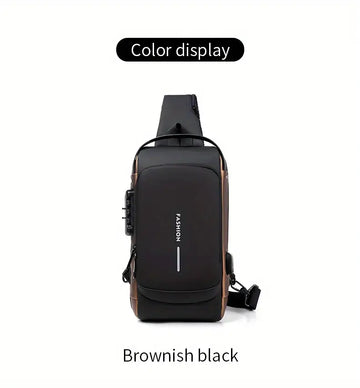 Secure Your Belongings with this Stylish Men's Multisport Anti-Theft Shoulder Messenger Bag