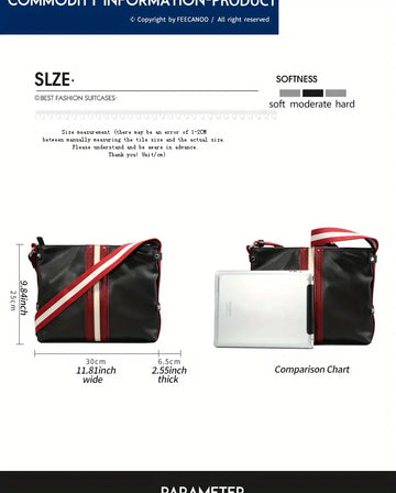 Men's Genuine Leather Large Capacity Messenger Bag, Trendy Casual Cowhide Commuter Bag