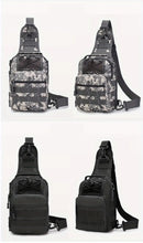 Men's Outdoor Tactical Crossbody Bag, Multi-functional Camouflage Chest Bag With Detachable Shoulder Strap For Outdoor Camping Hiking Travel